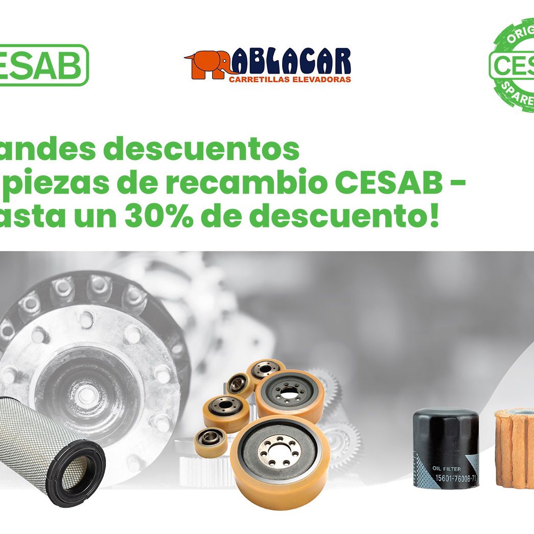 Grandes descuentos en en piezas de recambio CESAB