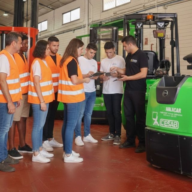 Formación en carretillas elevadoras en Madrid