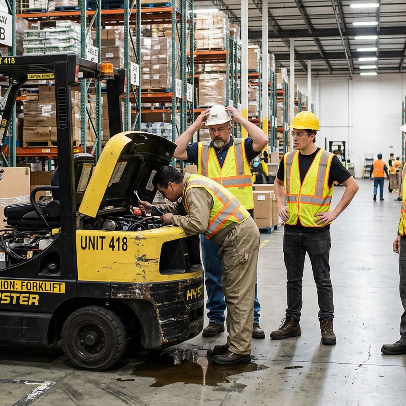 una carretilla al final de su ciclo