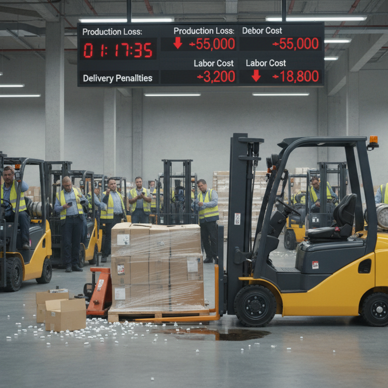 Coste oculto de paradas en logística