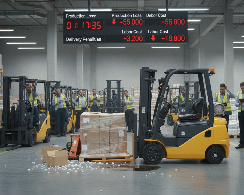 Coste oculto de paradas en logística