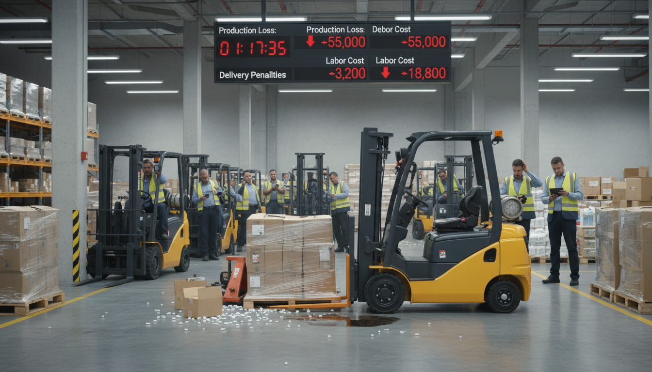 Coste oculto de paradas en logística